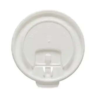 Lift Back and Lock Tab Cup Lids for Foam Cups, Fits 8 oz Trophy Cups, White, 100/Pack