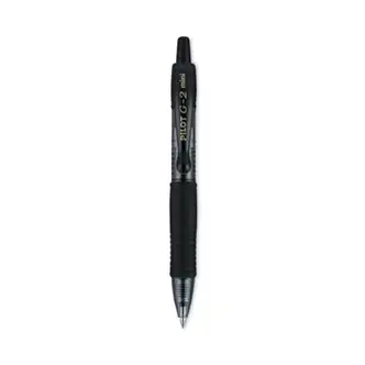 G2 Mini Gel Pen, Retractable, Fine 0.7 mm, Black Ink, Smoke/Black Barrel, 4/Pack