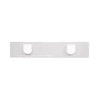 Panel Wall Sign Name Holder, Acrylic, 9 x 2, Clear
