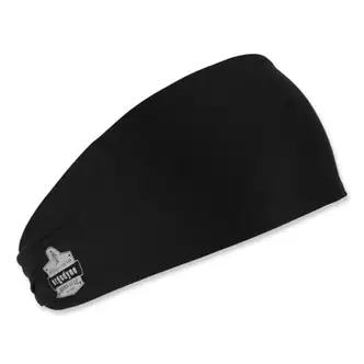 Chill-Its 6634 Performance Knit Cooling Headband, Polyester/Spandex, One Size Fits Most, Black