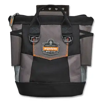 Arsenal 5517 Premium Topped Tool Pouch with Zipper, 6 x 10 x 11.5, Polyester, Black, Ships in 1-3 Business Days