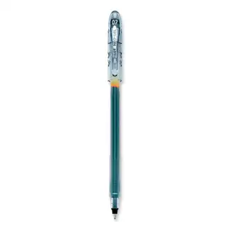 Neo-Gel Gel Pen, Stick, Fine 0.7 mm, Black Ink, Black Barrel, Dozen