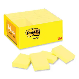 Original Pads in Canary Yellow, Value Pack, 1.38" x 1.88", 100 Sheets/Pad, 24 Pads/Pack