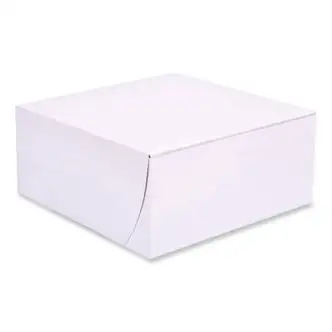 Bakery Boxes, Standard, 9 x 9 x 4, White, Paper, 200/Carton
