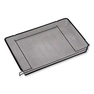 Deluxe Mesh Stackable Front Load Tray, 1 Section, Letter Size Files, 11.25" x 13" x 2.75", Black
