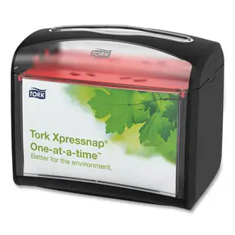 Xpressnap Tabletop Napkin Dispenser, 7.9 x 5.6 x 7.9, Black