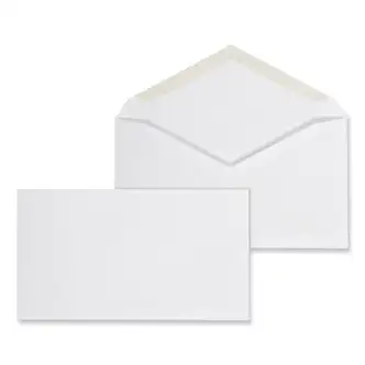 Open-End Business Envelope, #6 3/4, Square Flap, Gummed Closure, 3.06 x 6.6, White, 125/Box
