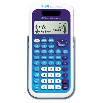 TI-34 MultiView Scientific Calculator, 16-Digit LCD