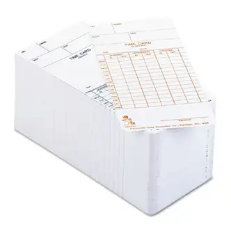 Time Clock Cards for Acroprint ATR120, Two Sides, 3.5 x 7, 250/Pack