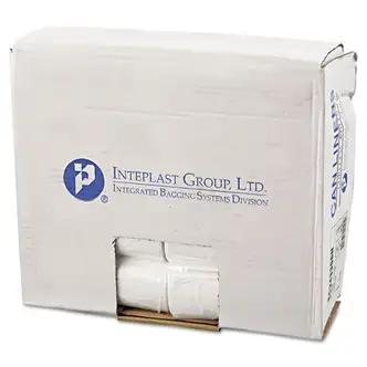 High-Density Commercial Can Liners, 16 gal, 6 mic, 24" x 33", Natural, 50 Bags/Roll, 20 Perforated Rolls/Carton
