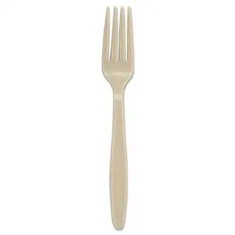 Guildware Cutlery Sweetheart Polystyrene Tableware, Forks, Champagne, 1000/Carton
