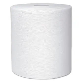 Hard Roll Paper Towels with Premium Absorbency Pockets, 1-Ply, 8" x 600 ft, 1.75" Core, White, 6 Rolls/Carton