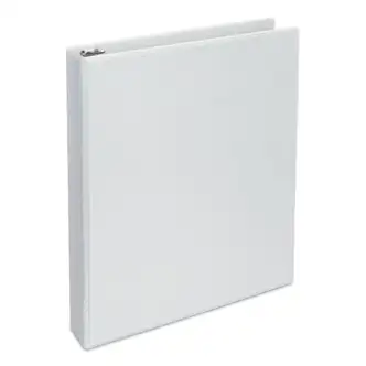 Deluxe Round Ring View Binder, 3 Rings, 1.5" Capacity, 11 x 8.5, White