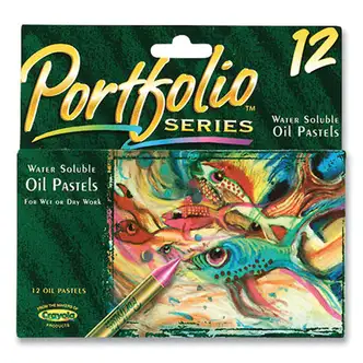 Portfolio Series Oil Pastels, 12 Assorted Colors, 12/Pack