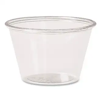 Portion Containers, PET, 4 oz, Clear, 250/Bag, 10 Bags/Carton
