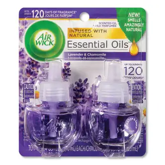 Scented Oil Refill, Lavender and Chamomile, 0.67 oz, 2/Pack, 6 Packs/Carton