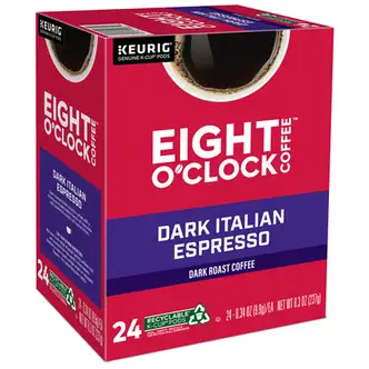 Dark Italian Espresso Coffee K-Cups, 24/Box