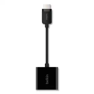 HDMI to VGA Adapter with Micro-USB Power, 9.8", Black