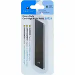 Sparco Utility Knife Refill Cartridge - 4" Length x 1" Thickness - Straight Style - Snap-off - Steel - 6 / Pack - Stainless Steel