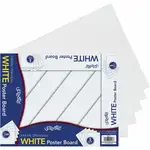 UCreate Poster Board Package - Poster, Sign, Art, Office Project, Home Project, Chart - 11"Width x 14"Length - 5 / Pack - White