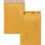 Alliance Rubber Kraft Bubble Mailers - Bubble - #0 - 6" Width x 10" Length - Peel & Seal - Paper - 25 / Carton - Kraft