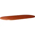 Lorell Essentials Oval Conference Tabletop - 94.5" x 47.3" x 1.3" x 1" - Finish: Cherry, Laminate