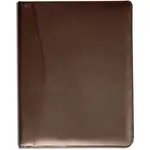 Dacasso Letter Pad Folio - 8 1/2" x 11" - Chocolate Brown - 1 Each