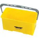 Ettore 6-gallon Super Bucket - 6 gal - Handle, Secure Grip - 10.5" x 21.8" x 11.8" - Yellow - 1 Each