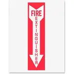 Djois by Tarifold Safety Sign Inserts - 6 / Pack - Fire Extinguisher Print/Message - Rectangular Shape - Red Print/Message Color - Tear Resistant, Durable, Water Proof, Long Lasting - White, Red