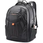 Samsonite Tectonic 2 Carrying Case (Backpack) for 17" iPad Notebook - Black, Orange - Shock Resistant Interior, Slip Resistant Shoulder Strap - Poly Ballistic Body - Tricot Interior Material - Shoulder Strap, Handle - 18" Height x 13.3" Width x 8.6" Depth