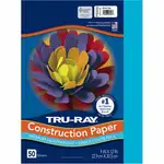 Tru-Ray Construction Paper - Art Project - 12"Width x 9"Length - 50 / Pack - Atomic Blue - Sulphite