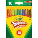 Crayola Mini Twistables Crayons - Clear, Assorted - 10 / Set