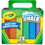 Crayola Washable Sidewalk Chalk - 4" Length - Assorted - 24 / Box