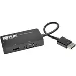 Tripp Lite by Eaton DisplayPort to VGA/DVI/HDMI All-in-One Converter Adapter DP ver 1.2 4K 30 Hz HDMI - DisplayPort/HDMI/DVI/VGA for Audio/Video Device, Notebook, Tablet, Monitor, Projector, TV - 6" - 1 x DisplayPort Male Digital Audio/Video - 1 x HD-15 F