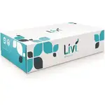 Livi Solaris Paper 2-ply Facial Tissue - 2 Ply - 8.37" x 8.07" - White - Virgin Fiber - Soft, Eco-friendly, Embossed - For Face - 100 Per Box - 30 / Carton