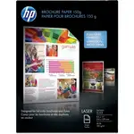 HP Glossy Brochure Paper - White - 97 Brightness - Letter - 8 1/2" x 11" - 40 lb Basis Weight - Glossy - 750 / Carton - White