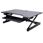 Lorell Deluxe Adjustable Desk Riser - 20" Height x 38" Width x 24" Depth - Desktop - Black