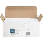 Business Source No. 10 Peel-to-seal Security Envelopes - Business - #10 - 4 1/8" Width x 9 1/2" Length - 24 lb - Peel & Seal - Wove - 100 / Box - White
