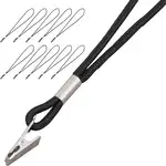 Advantus Metal Clip Cord-style Lanyard - 20 / Box - 36" Length - Black - Metal