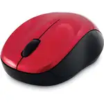Verbatim Silent Wireless Blue LED Mouse - Red - Blue LED/Optical - Wireless - Radio Frequency - Red - 1 Pack - USB Type A - Scroll Wheel - 3 Button(s)