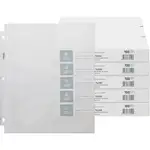 Business Source Top-Loading Poly Sheet Protectors - 3.2 mil Thickness - For Letter 8 1/2" x 11" Sheet - 3 x Holes - Ring Binder - Rectangular - Clear - Polypropylene - 500 / Carton