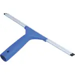 Ettore All-purpose Squeegee - Rubber Blade - Plastic Handle - 6.5" Height x 10" Width x 1.5" Length - Lightweight, Streak-free - Blue - 1Each