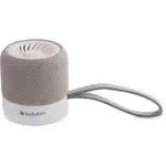 Verbatim Portable Bluetooth Speaker System - White - 100 Hz to 20 kHz - TrueWireless Stereo - Battery Rechargeable - 1 Pack