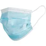 Advantus Safety Mask - Recommended for: Face - One Size Size - Blue - Disposable - 50 / Box
