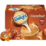 International Delight Hazelnut Liquid Creamer Singles - Hazelnut Flavor - 0.50 fl oz (15 mL) - 192/Carton