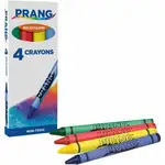Prang Crayons - Green, Red, Yellow, Blue - 4 / Pack
