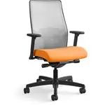 HON Ignition 2.0 Chair - Apricot Fabric Seat - Fog Mesh Back - Black Frame - Mid Back - Apricot