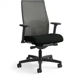 HON Ignition 2.0 Chair - Vinyl Seat - Charcoal Mesh Back - Black Frame - Mid Back - Black
