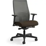 HON Ignition 2.0 Chair - Espresso Fabric Seat - Charcoal Mesh Back - Black Frame - Mid Back - Espresso