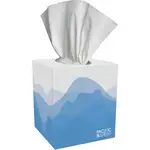 Pacific Blue Select Facial Tissue by GP Pro - Cube Box - 2 Ply - 7.65" x 8.85" - White - Soft, Absorbent - 100 Per Box - 1 Box